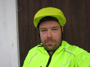 Regnmössa cykling