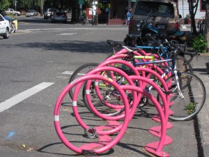 Cykelparkering i Portland