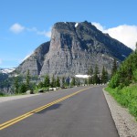 West Glacier Park väg