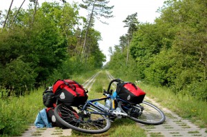 packning på cykeln i Polen