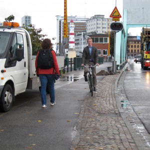 Belamrad cykelväg i Malmö