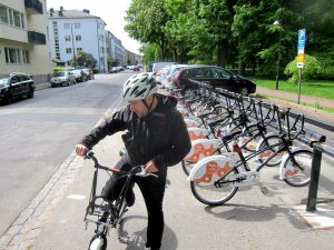 Hämta hyrcykel