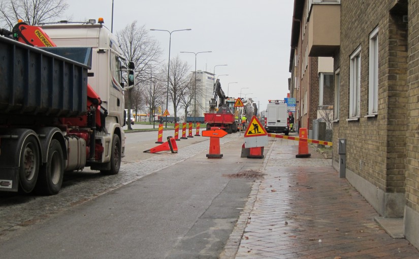 Vägarbete Lundavägen